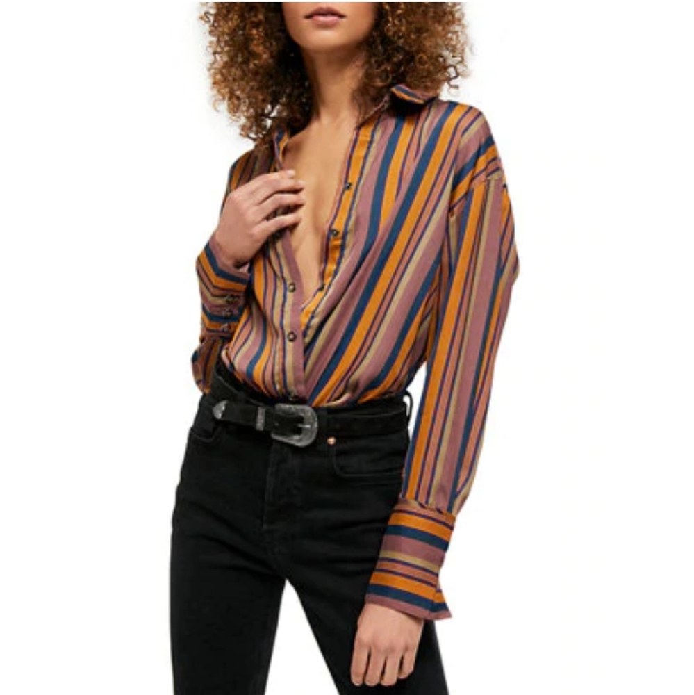 NWT Free People All Smiles Shirt